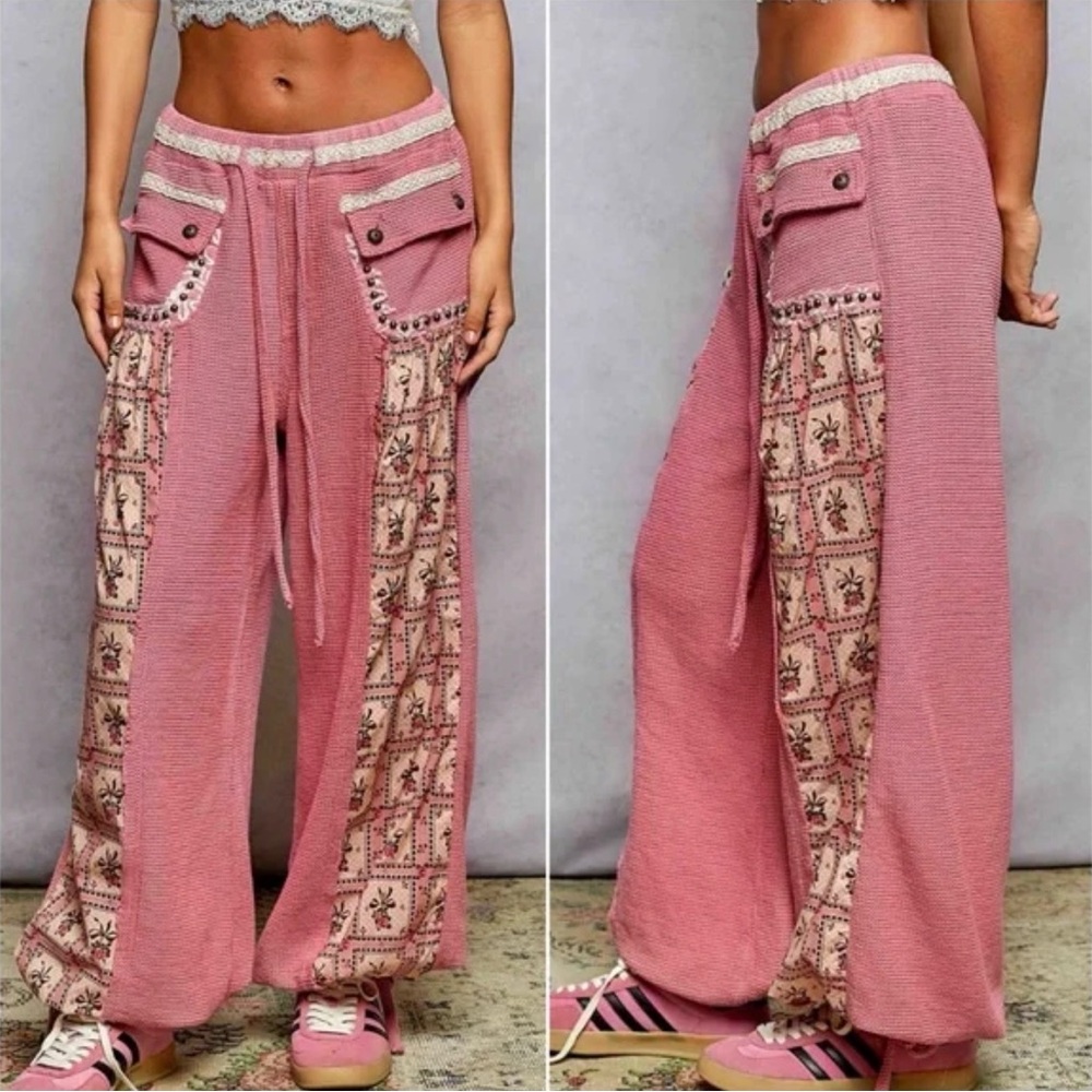 POL Patchwork Sweatpants - image 1